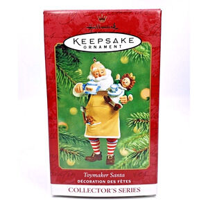 Hallmark TOYMAKER SANTA 2001 Keepsake Ornament #2 Doll Tea Party